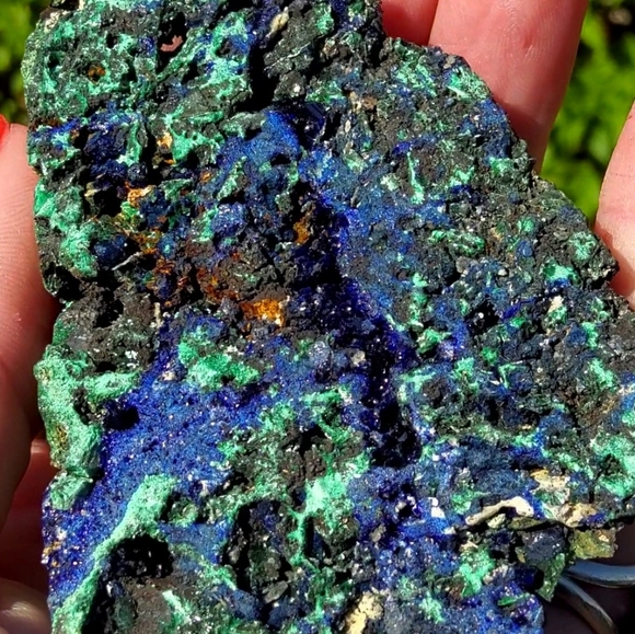Large Sparkling Malachite & Azurite Specimen - Picture 10 of 17